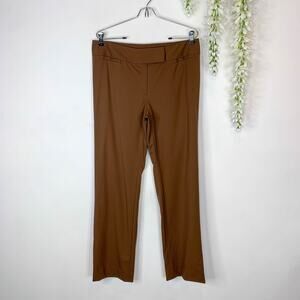 LAFAYETTE 148 NEW YORK classic brown straight leg pants work professional 3105